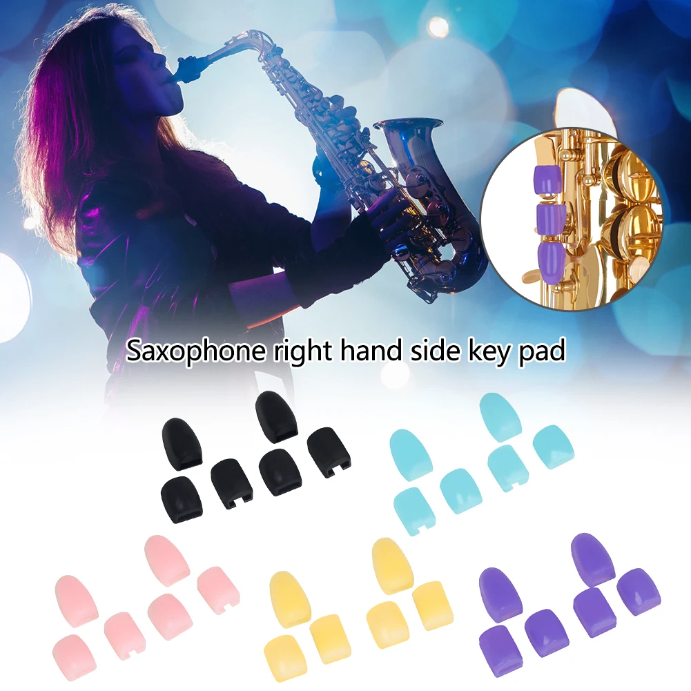 

6 шт., мягкие силиконовые накладки на Пальцы для саксофона