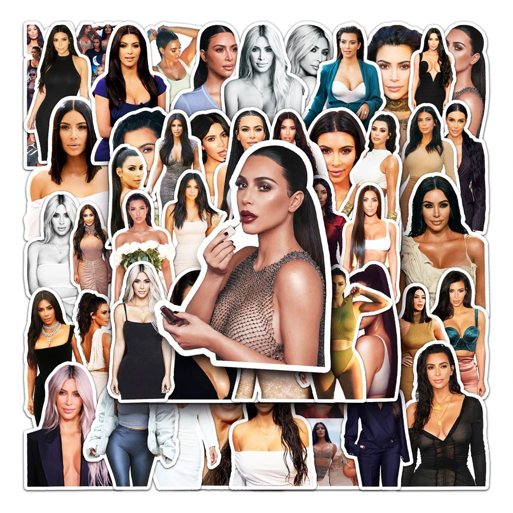 

10/30/50PCS Cartoon Star Kardashian Trend Creative Crow Sticker Bike Skateboard Car Helmet Laptop Computer Wholesale