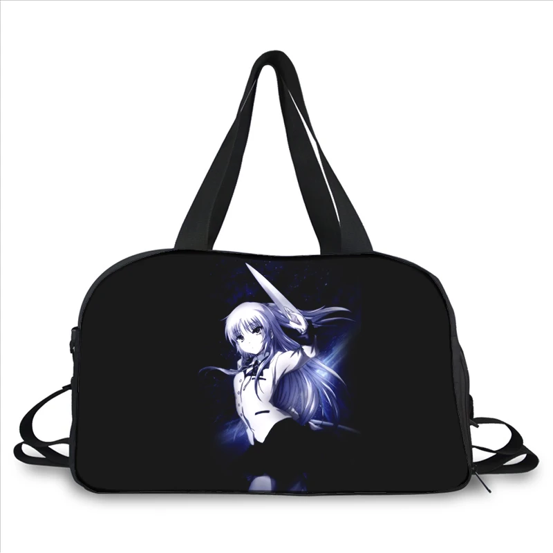Angel Beats Tachibana Kanade 3D printing fashion trend portable large capacity multi function messenger bag travel bag