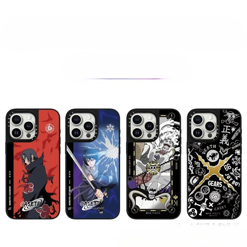 CAS Trend Co-branded One Piece Suitable for Iphone16Pro Max Naruto Mobile Phone Case Mirror Anti-fall Collection Birthday Gift