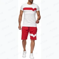 new tracksuit suits home series sports jogging t shirt outfits 3d printed simple and casual fashion 2 piece sets mens summer