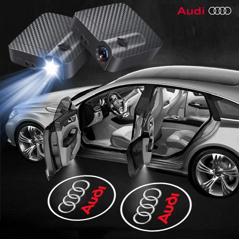 Дверь автомобиля Лампа приветствия Светодиодная HD-проекторная лампа для Audi A3 A4 B8