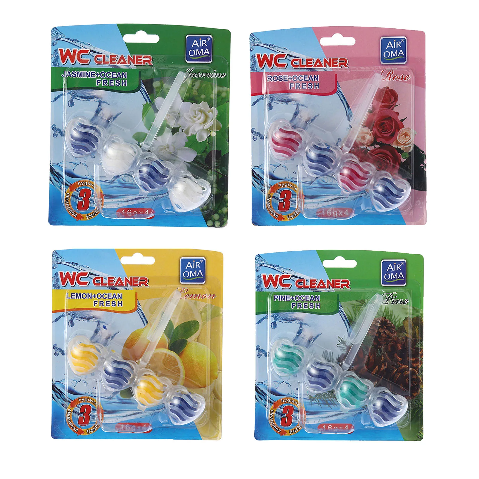 

4 шт., мягкий очищающий освежитель для унитаза