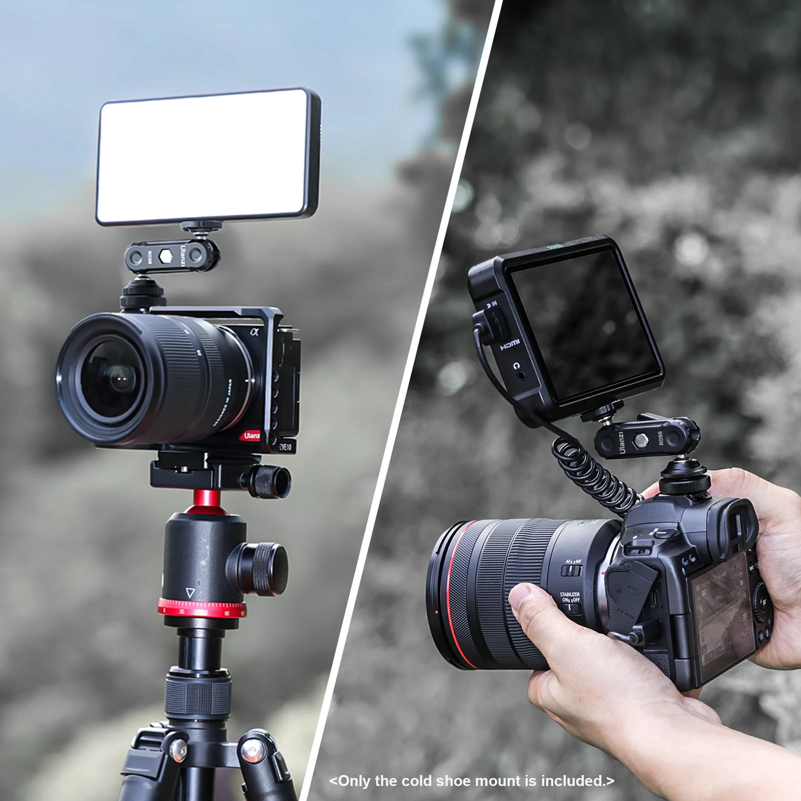 Ulanzi R098 двойные шариковые головки магический рычаг с креплением холодного