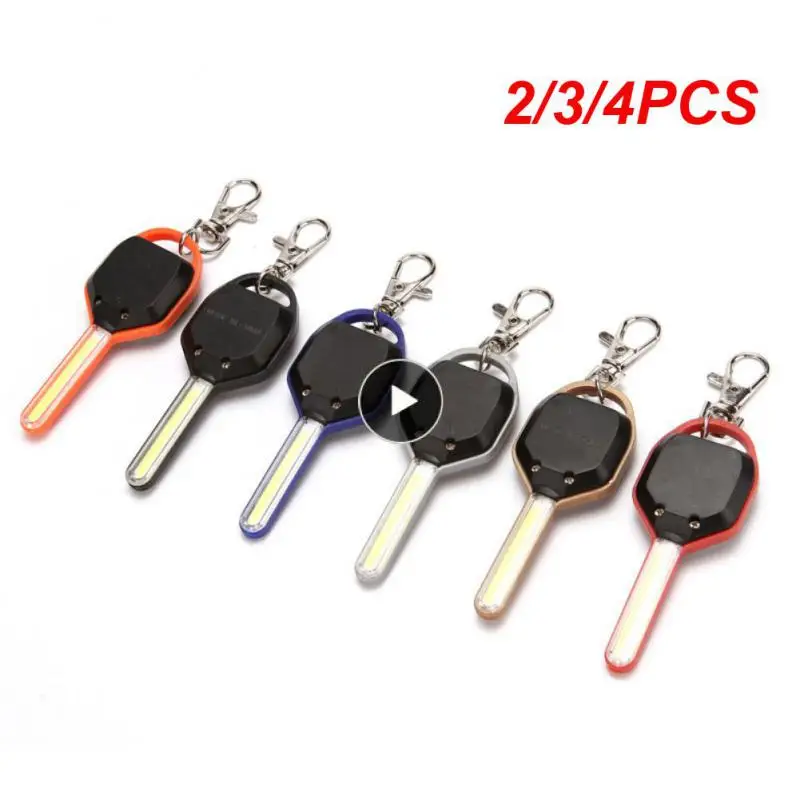 

2/3/4PCS Camping Flashlight Switch Button Control Key Ring Keychain Emergency Light Adjustable Led Outdoor Hand Light Hike Torch