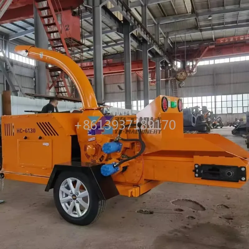 Китайский лесной мобильный дизельный двигатель измельчитель древесины ветки