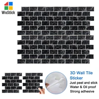 11 pieces black marble design 3d self adhesive wall stickers stick on wall stairs easy diy peel and stick wallpaper