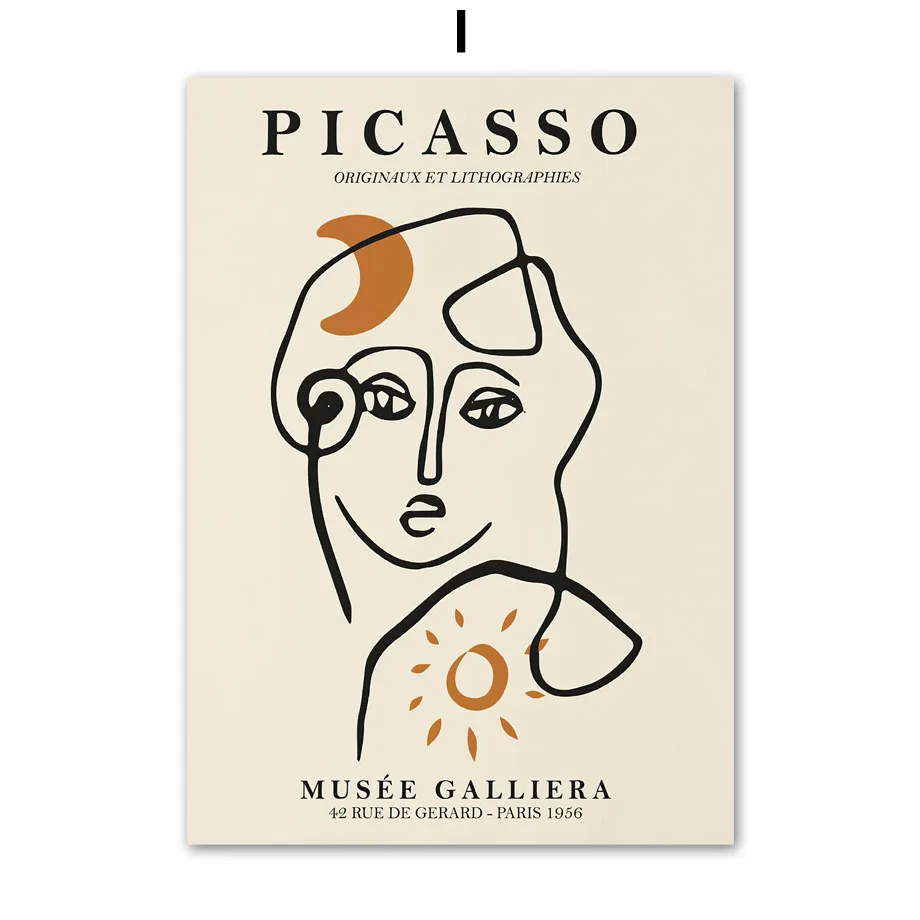 Настенные картины пол Кли Пикассо абстрактная женщина цветок на холсте