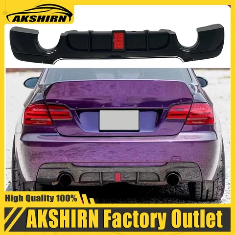 Диффузор заднего бампера для BMW E92 E93 2007-2013 M TECH, черный задний диффузор из АБС-пластика