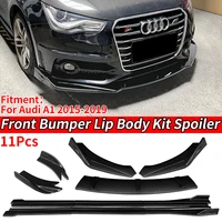 car front bumper splitters lip body kit spoiler side skirts extensions rear wrap angle shark fins abs for audi a1 2015 2019
