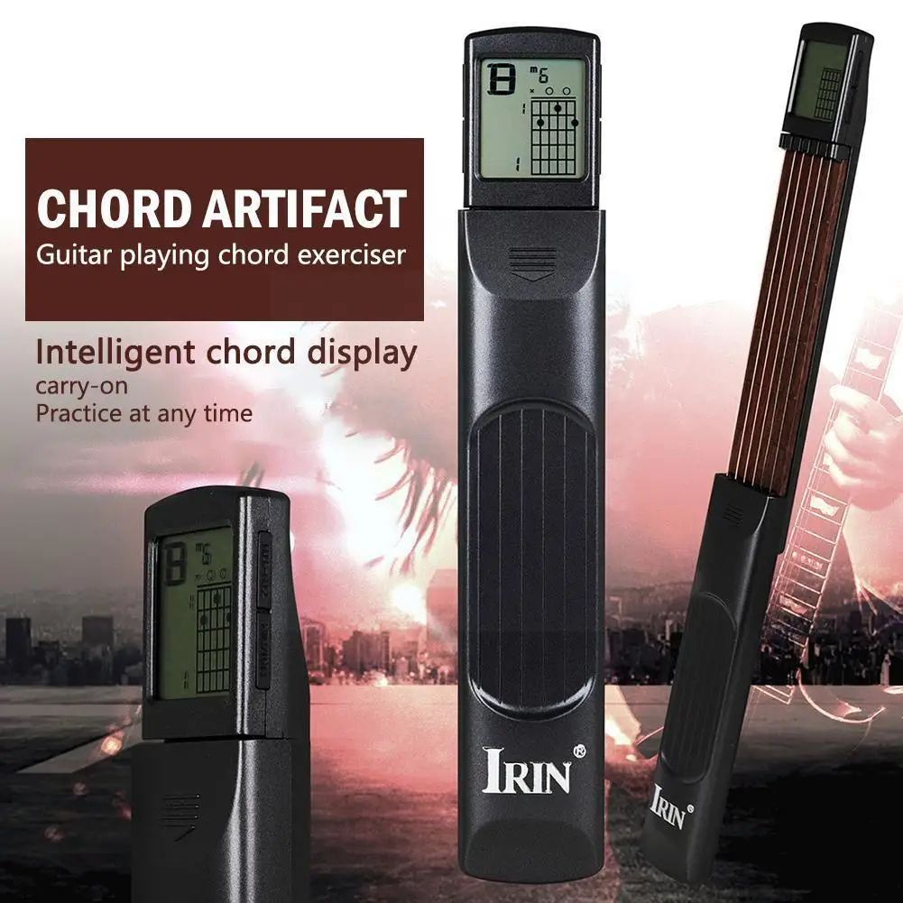 

Карманный тренажер для гитары, шесть классов светодиодный ным экраном, решетчатая гитара для скалолазания, практичные аксессуары, дисплей