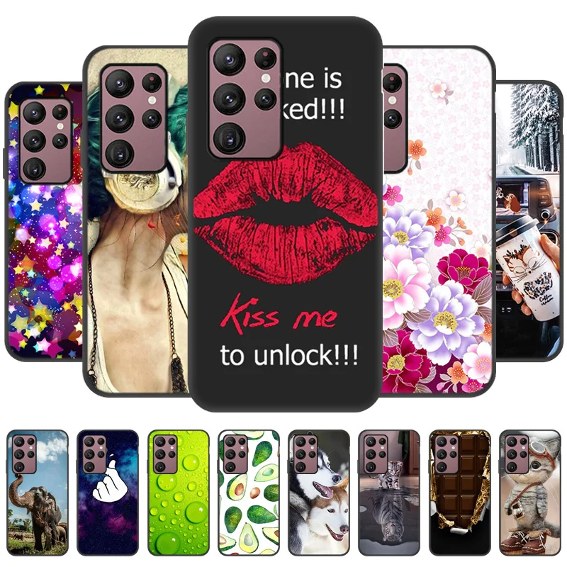 

A52S 5G Case For Samsung S22 Ultra Case Silicon Cover Galaxy S21 S20 FE A52 A03s A12 A32 A50 A51 A33 A53 A22 5G A03 Phone Bumper