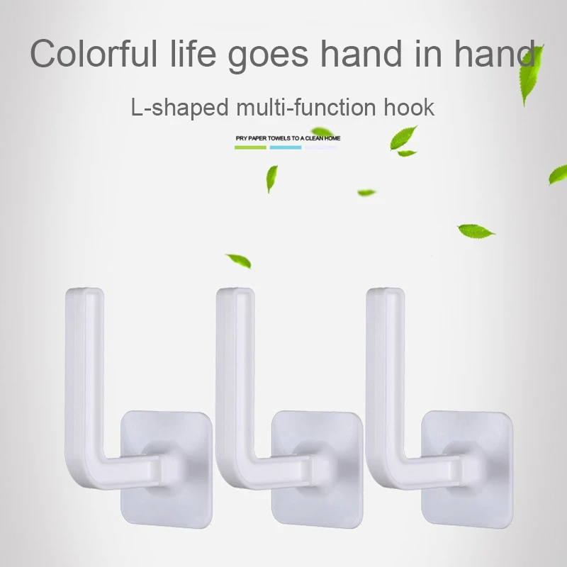 1 шт. настенный крючок без перфорации для кухни ванной комнаты следов стеллаж