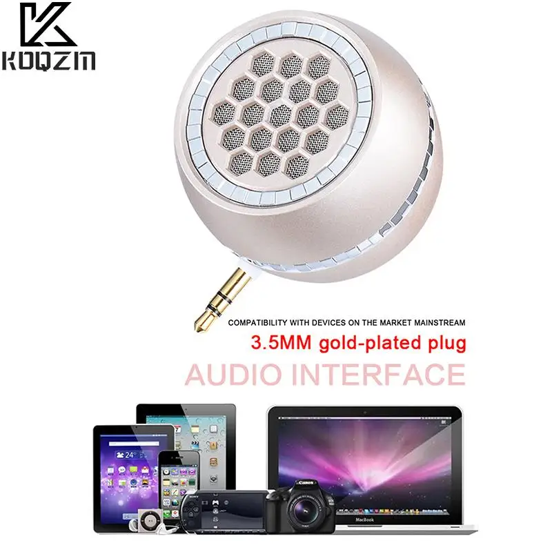 

Portable Wireless Speaker Phone External Speaker Universal 3.5mm Jack Mini Sound Box For Smartphone Tablet Laptop MP3 MP4