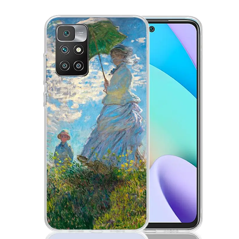 Чехол для телефона Claude Monet Garden Lotus Bridge Xiaomi 12C 12 10C 10 10A 9C 9 9A 9T 8A 8 7A 7 6A 6 Pro S2 K70 K60 K40 K20 Art Co