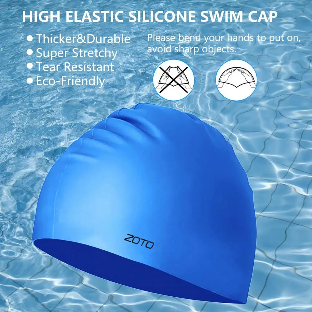 

Anti-choking 3D Fitting Swimming Hat Ear Plugs Nose Clip Set Swimming Use