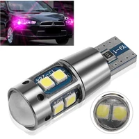 2pcs t10 width bulb car condenser len led error free w5w 194 168 ba9s 10smd 3030 auto canbus clearance wedge lamp parking light