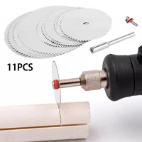 11pcs mini saw blade electric grinding cutting disc rotary tool for wooden metal cutter power tool wood cutting discs saw blade