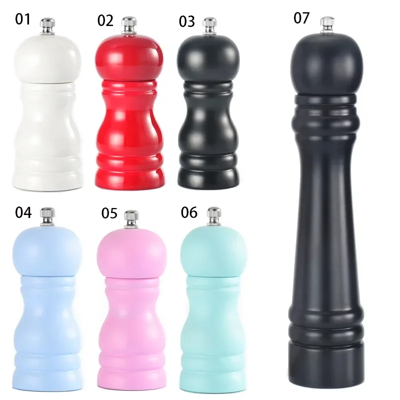 

2023 Manual Solid Wood Salt And Pepper Grinder Seasoning Spice Grinder 4"/5"/6''/8''/10'' Inch