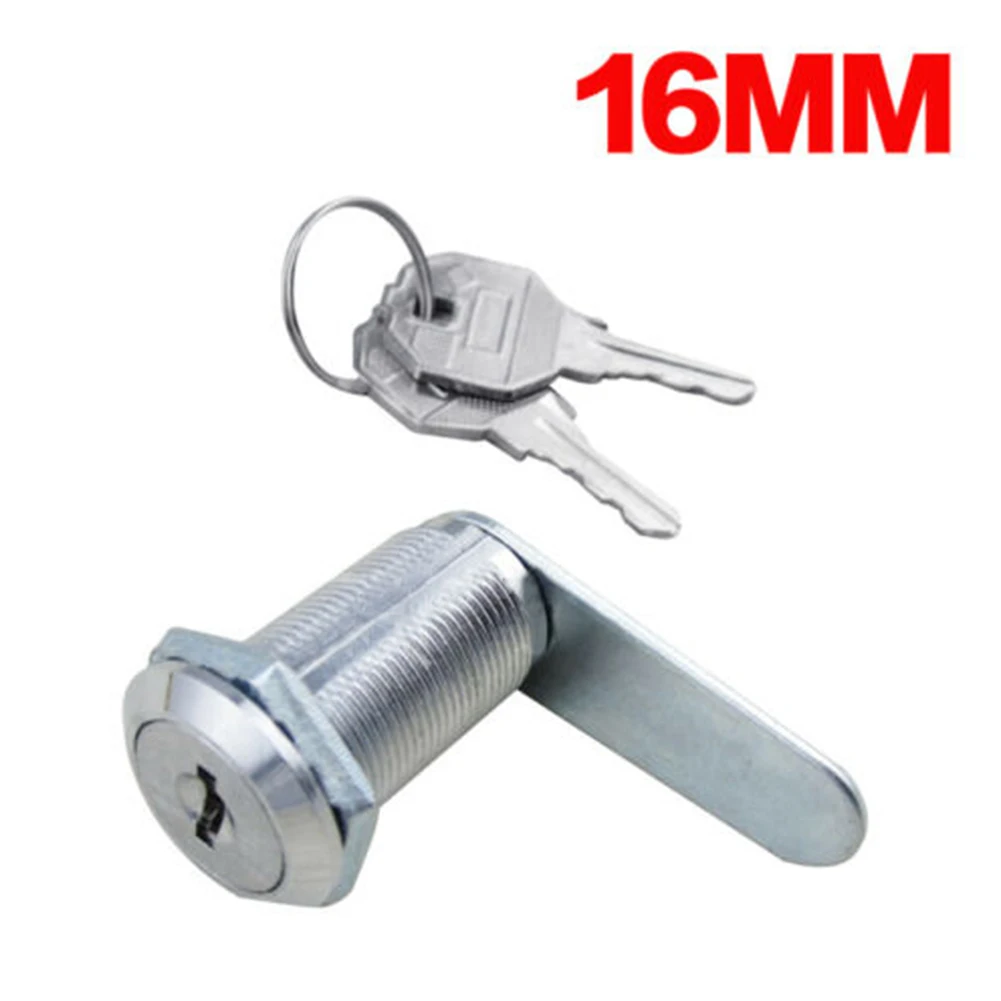 

16/20/25mm Cam Lock Door Barrel Drawer Cabinet Mail Box Locker Cupboard Lock With 2 Keys Home Accessories