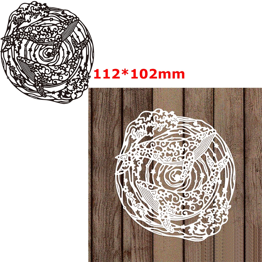 

Jumping Fish Metal Cutting Dies Die Cut DIY Scrapbooking Album Paper Card Crafting Mould Knife Making Template 2022 New