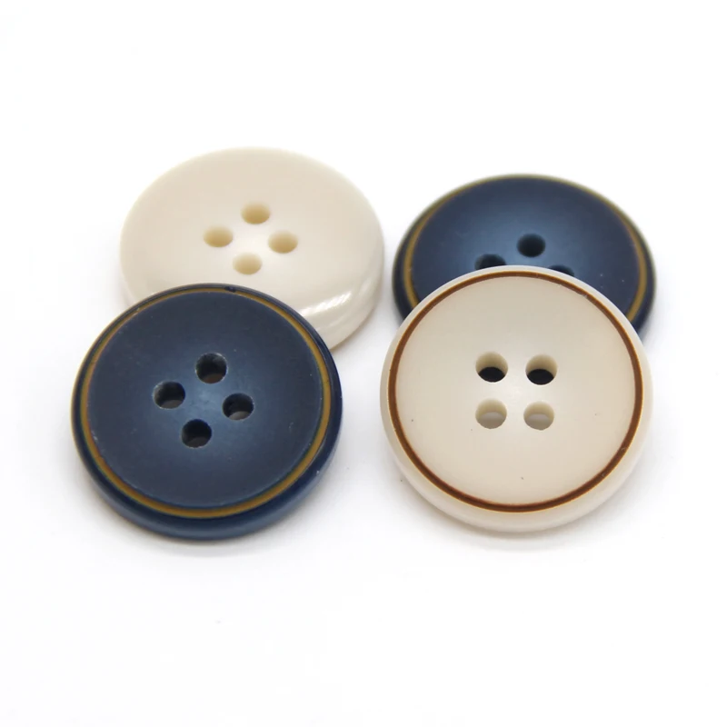 15mm 20mm Blue White Men Suit Resin Buttons For Clothes Handmade Blazer Coat Jacket Decorative DIY Sewing Accessories Wholesale