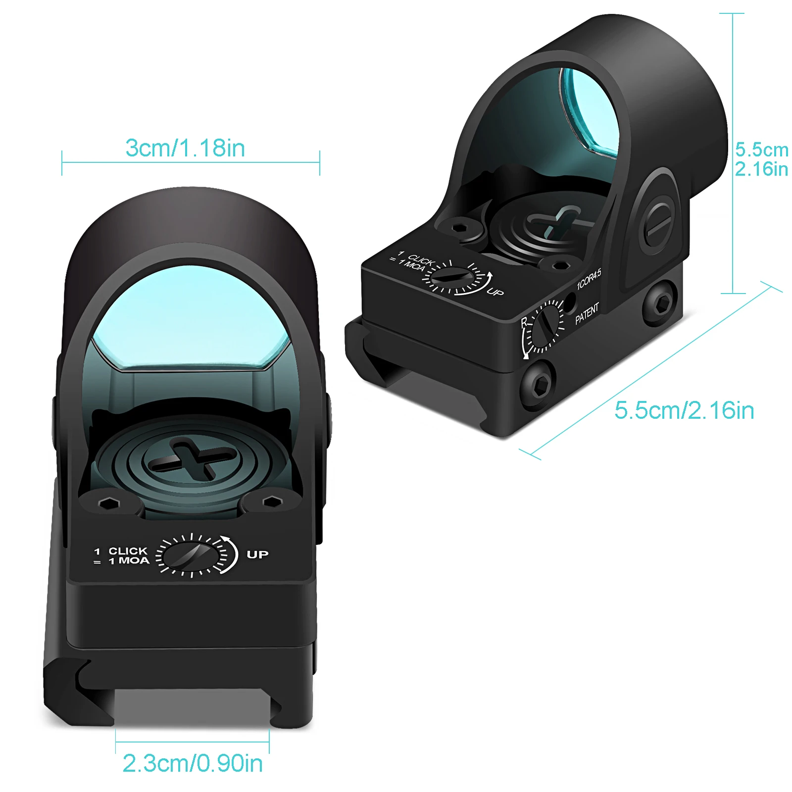 Светоотражающий тактический прицел с красной и зеленой точкой тепловизор для