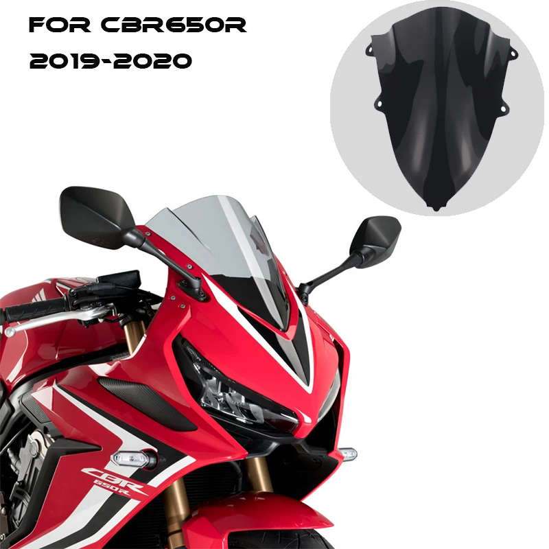 

MTKRACING For CBR650R 2019 2020 Motorcycle Accessories Screen Windshield Fairing Windscreen