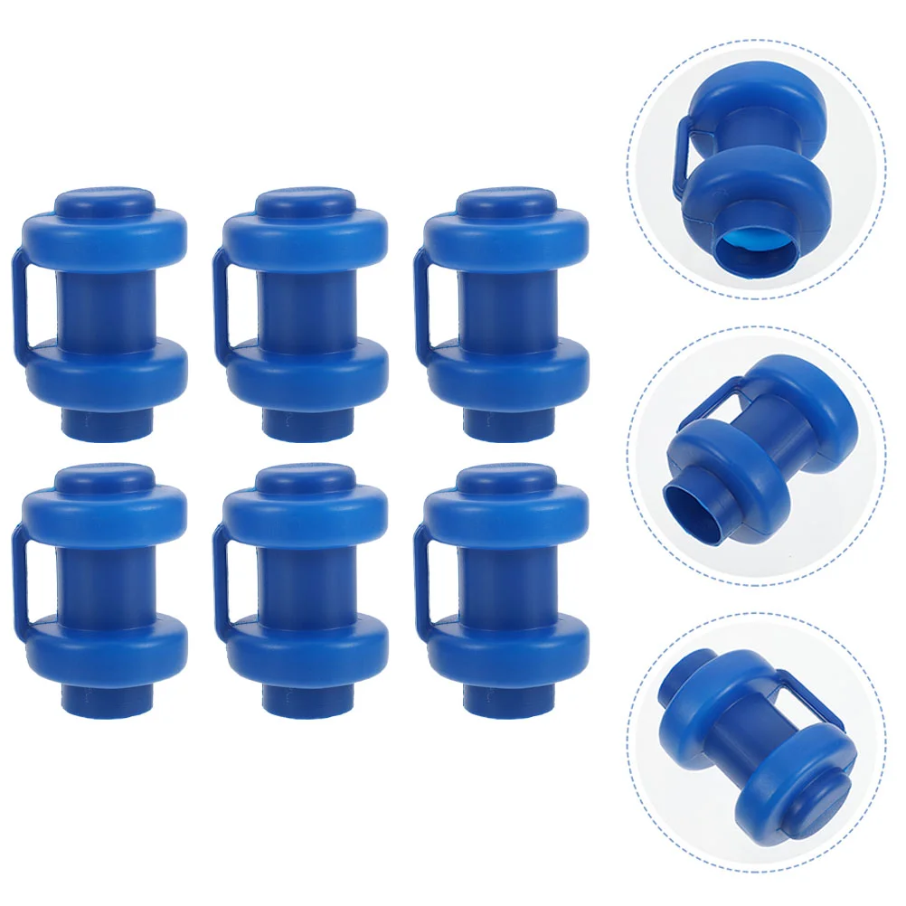 

6 Pcs Pro Tools Trampoline Tube Cap Small Caps Professional Replacement Parts Wear-resistant Rod Cover Poles