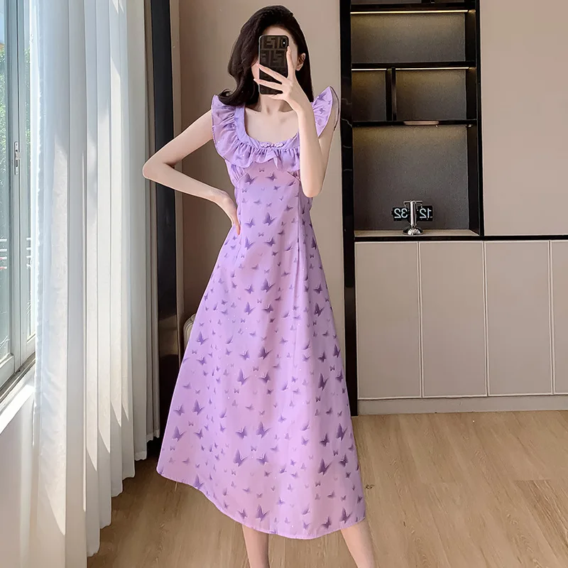 2024 новое летнее женское платье элегантное платье-майка во французском стиле с