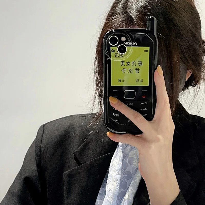 

Creative Interesting Phone Case for 13 12 Pro MAX 11 XS XR XS MAX Personality Beauty Cellphone IMD Protective spoof Case