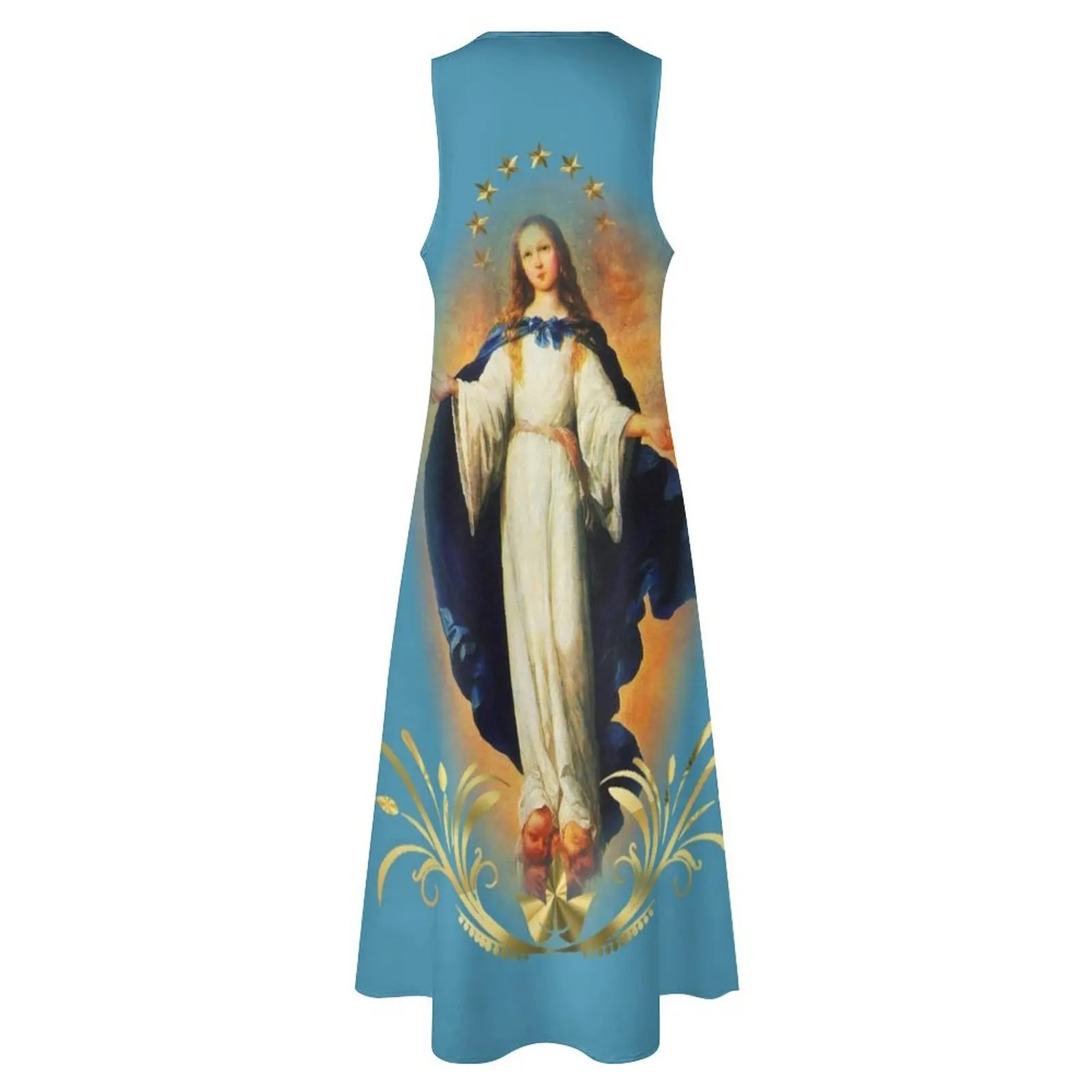 Длинное платье Immaculate Conception Assumption Virgin Mary Nicaragua Patron Saint женские модные платья