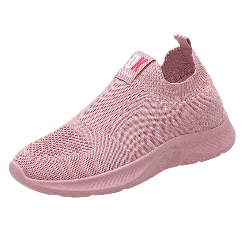 Casual Light Weave Women's Shoes Spring Comfortable Mesh Breathabl Slip on Women's Sneakers Outdoor Walking Zapatillas Mujer 40