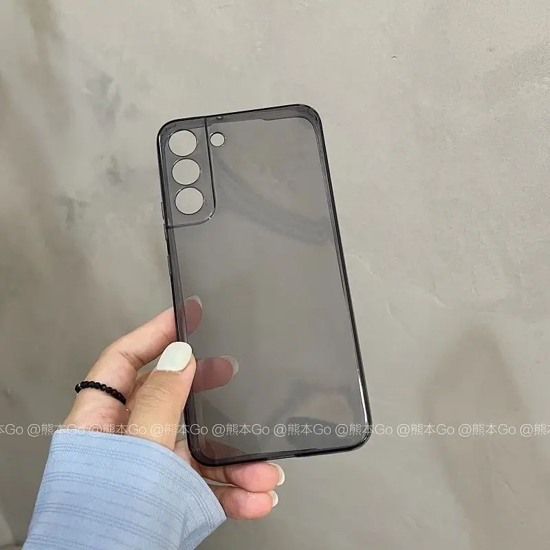 Luxury Transparent Black Phone Case Suitable for Samsung Galaxy S23 S22 Ultra S21 S20 FE Note 20 10 Plus Anti-fall Soft Case