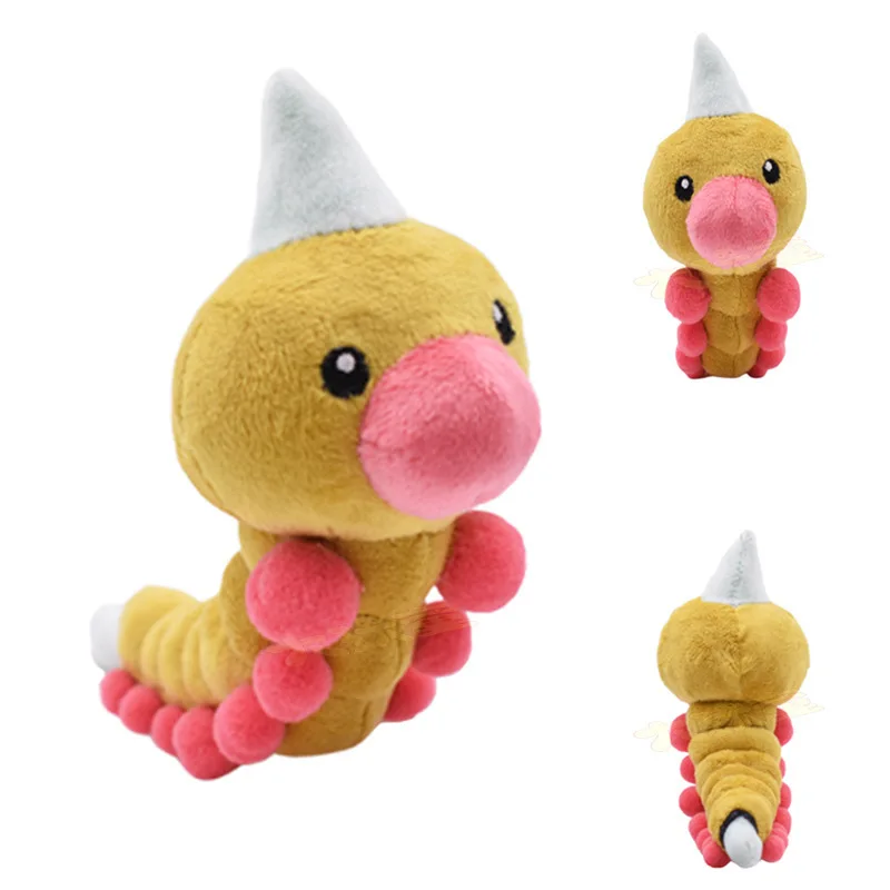 

30cm Pokemon Kawaii Weedle Plush Stuffed Doll Cute Animals Pet posket Monster Kids soft Dolls Toy for Children Birthday Gifts