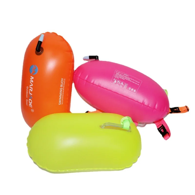 

1pcs Swimming Float Bag Waterproof PVC Inflatable Swim Buoy Water Sport Lifesaver Life Buoy Air Dry Tow Sailing Flotation Bags