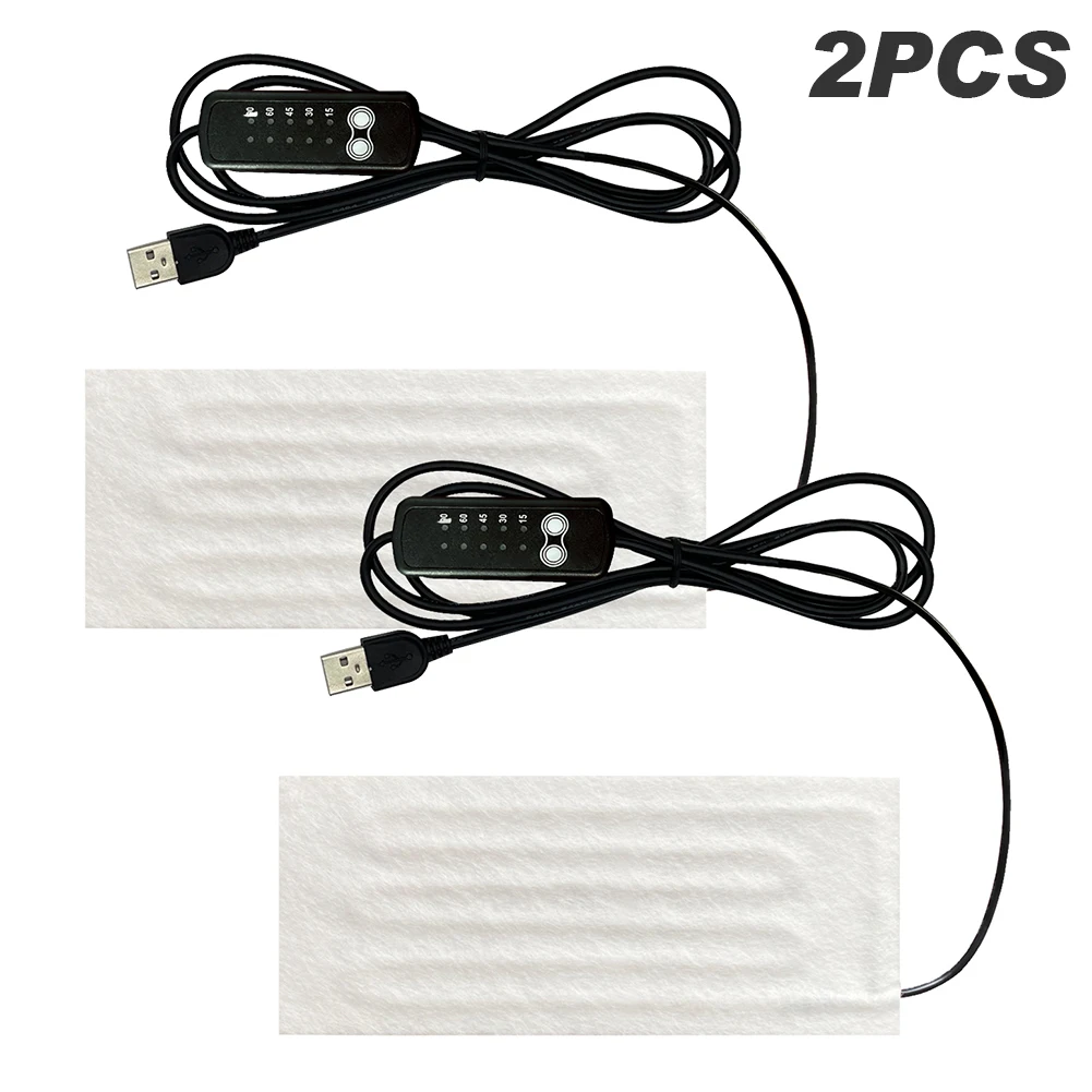 

2pcs Waterproof Hydroponic Lawn Keep Warm Heating Mat USB Recharge Electric Blanket Plug In Flower Home Garden Durable Pad Plant