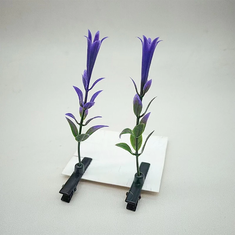 1 пара зажимы для волос в виде цветов и растений