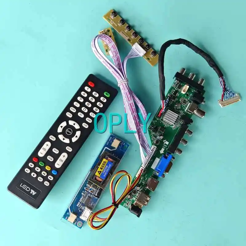 

3663 DVB Digital Controller Board Fit N170C1 N170C3 N170C4 USB VGA AV RF HDMI-Compatible 17" 30 Pin LVDS 2-CCFL DIY Kit 1440*900