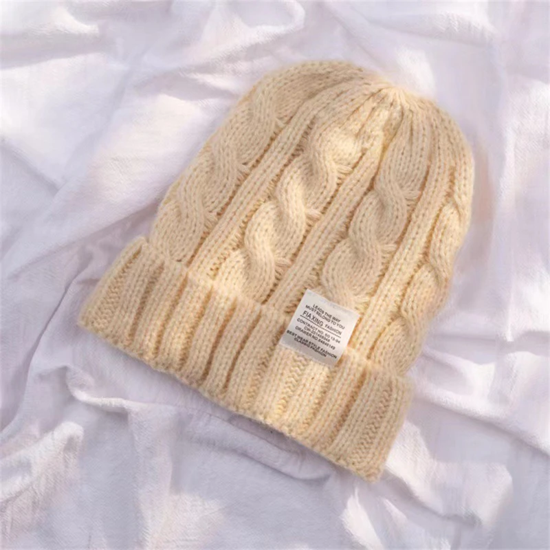 Winter Warm Beanies Casual Short Thread Hip Hop Hat Adult Men Female Wool Knitted Skull Cap Elastic Unisex 2 Winter Warm Beanies Casual Short Thread Hip Hop Hat Adult Men Female Wool Knitted Skull Cap Elastic Unisex 2