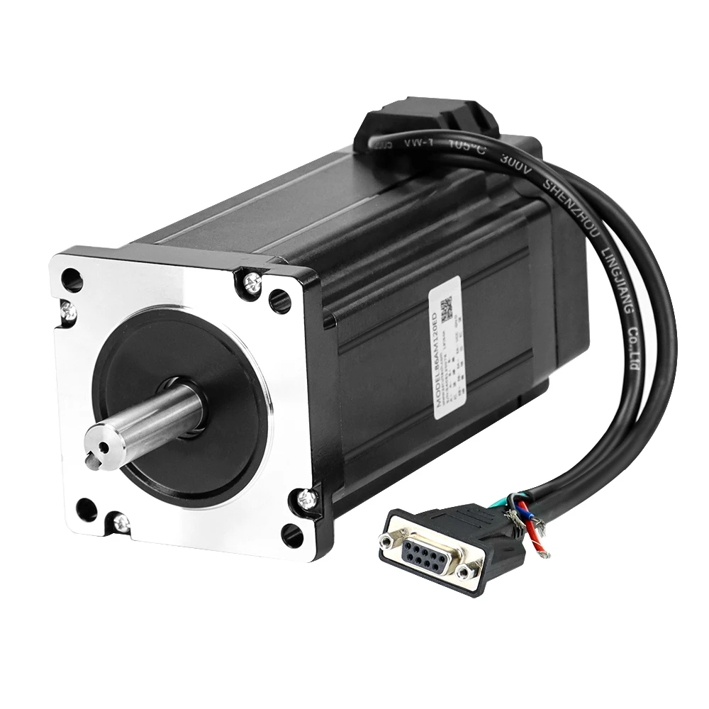 

RTELLIGENT Nema34 Closed Loop Stepper Motor 12Nm 6.0A 2 Phase 86*86 mm + Encoder Extension Cable Stepper Servo Kit 4000ppr