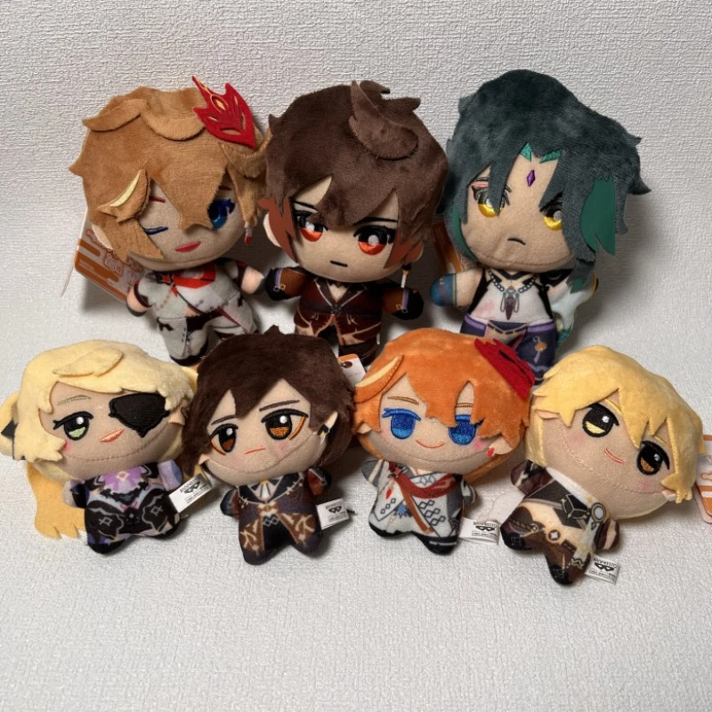 

10CM Genshin Impact Plush Genshin Impact Tartaglia Zhong Li Plushie Toy Doll 4 Style Mini Keychain Backpack for Gift