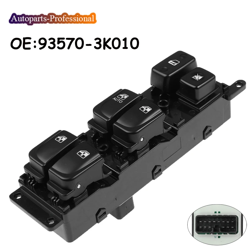 

New Front Left Electric Control Power Master Window Switch For Hyundai Sonata 2.4L 2005 2006 2007 935703K010 93570-3K010