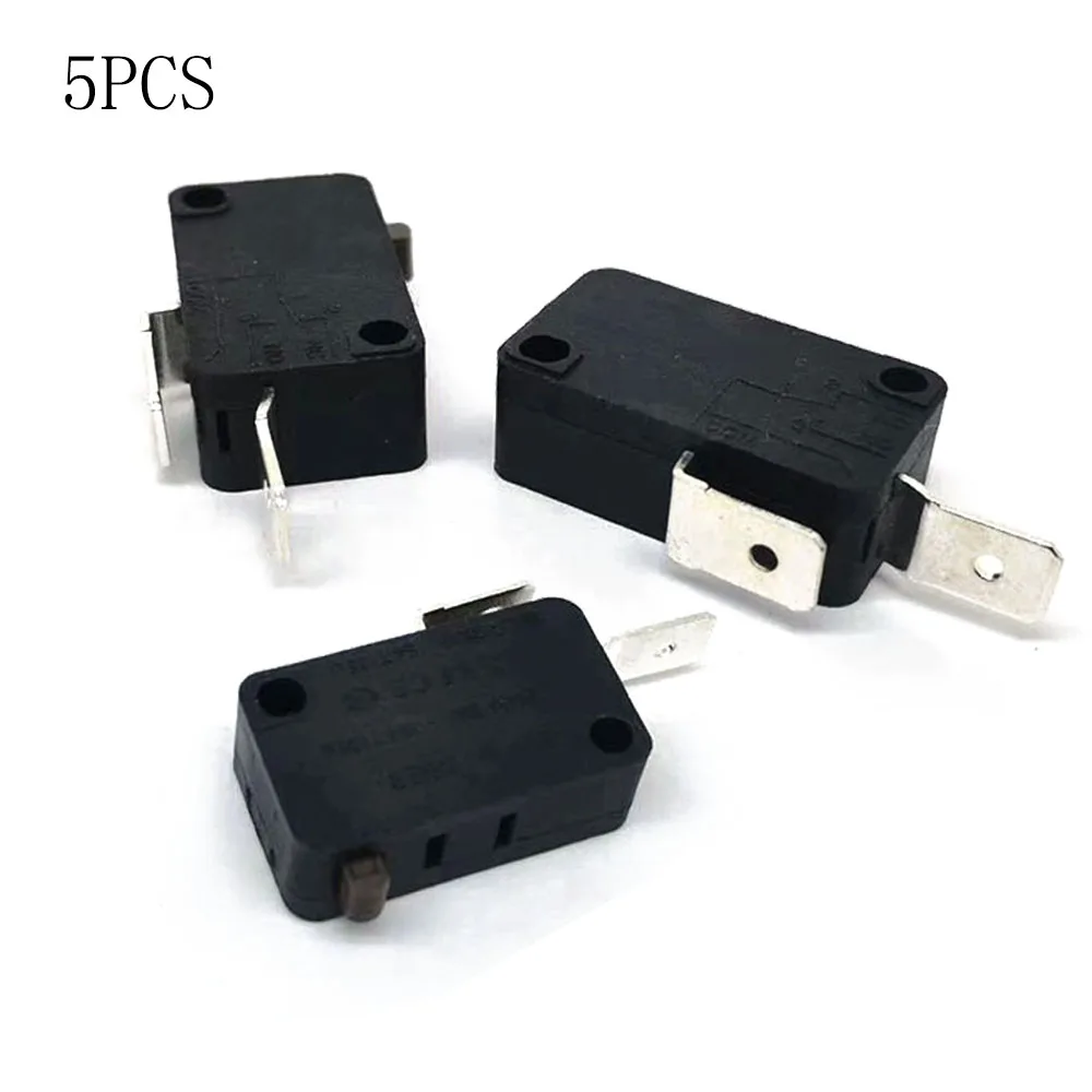 

5PCS KW1-103 Micro Switch 16A 250V Normally Close Switch 2 Pin Micro Switch for Microwave Oven Washing Machine Rice Cooker