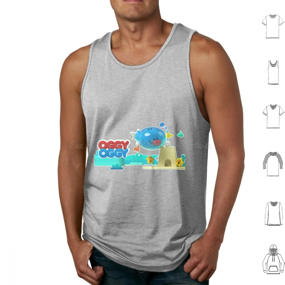 

Oggy Oggy Netflix Tank Tops Print Cotton Stretch Power Bonnibel Bubblegum Nice Unicorn Oggy And The Cockroaches The