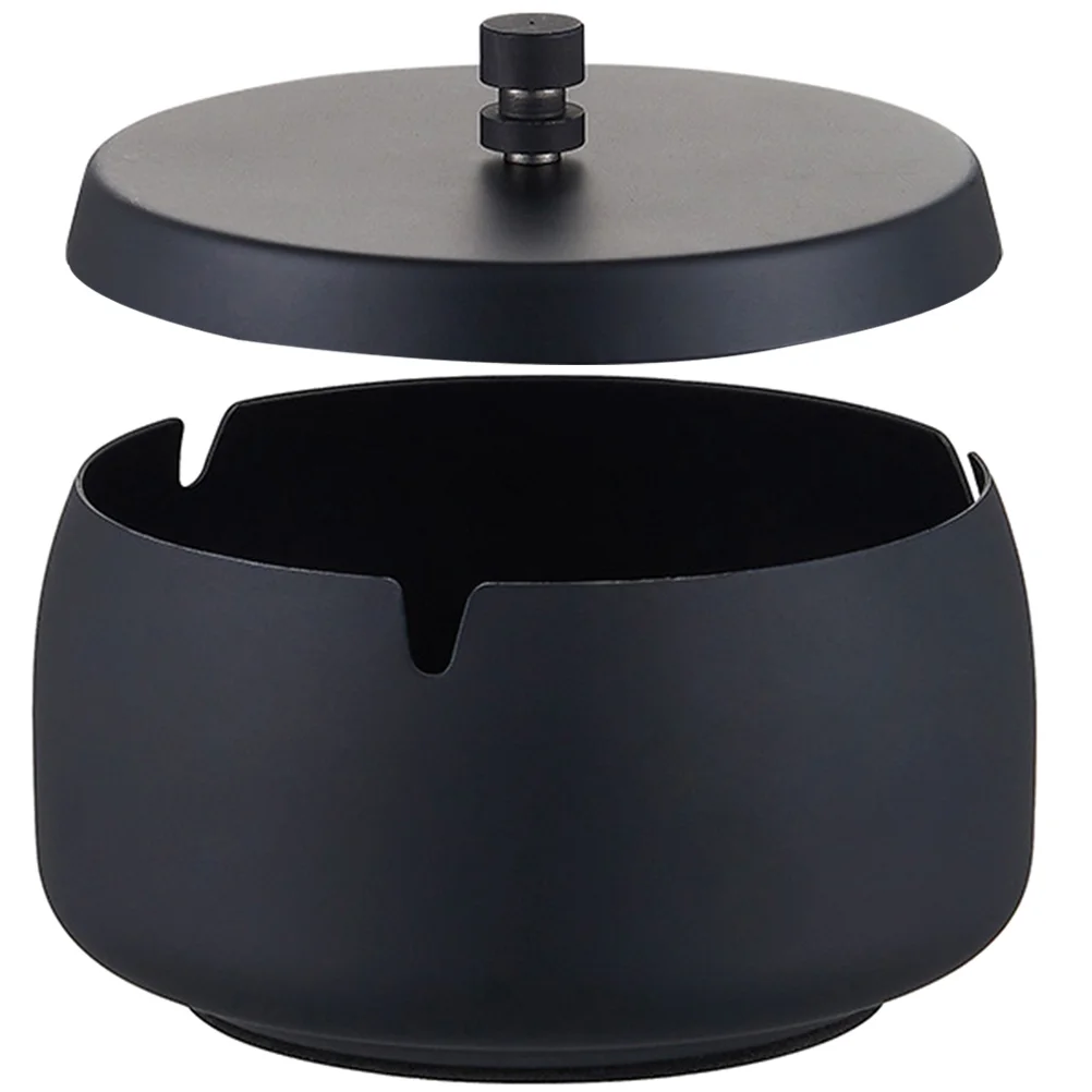 

Ash Ashtray Holdermetal Holders Tabletop Desktop Butts Decorative Windproof Tray Cigar Vintage Container Decoration