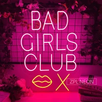 Bad Girls Club Neon Sign Light Store Decor Bar Sign Neon Light Led Wall Art Party Decor Room Light Up Sign Neon Bedroom Ornament