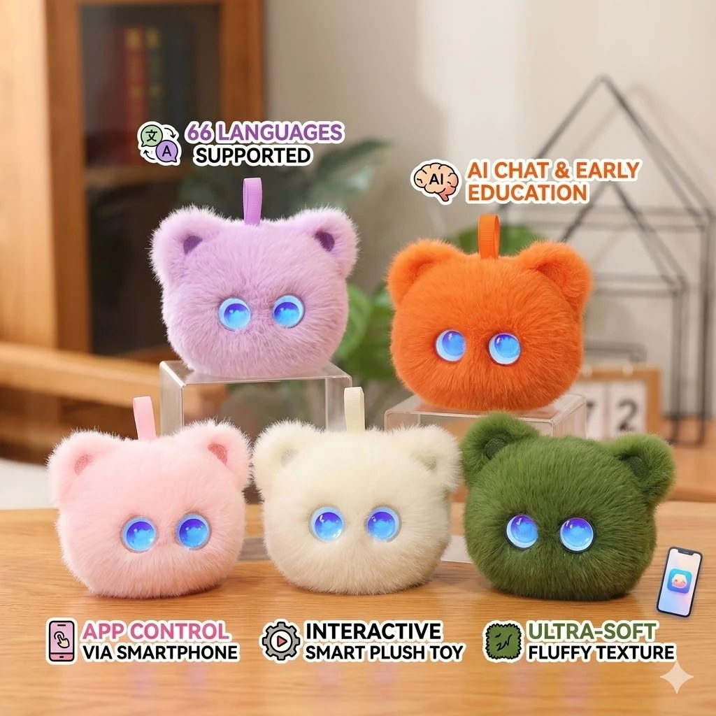 Фото Интерактивная игрушка-робот AI Cat E-Pet для раннего развития, компаньон для общения, 66 международных языков, высокое качество, подарок для детей/взрослых ‌ №1