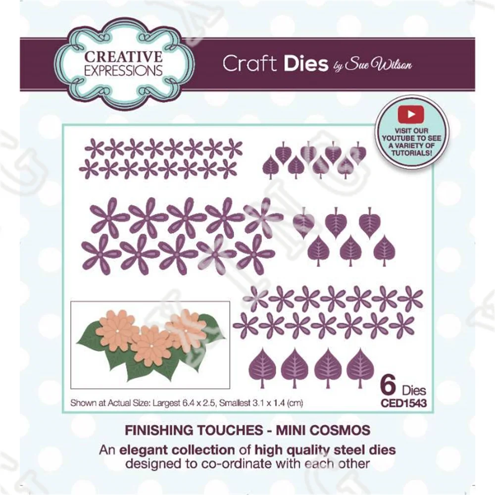 

2022 Hot Sale Diy Greeting Card Handmade Molds Mini Cosmos Newest Craft Metal Cutting Dies Scrapbook Decorate Embossing Template