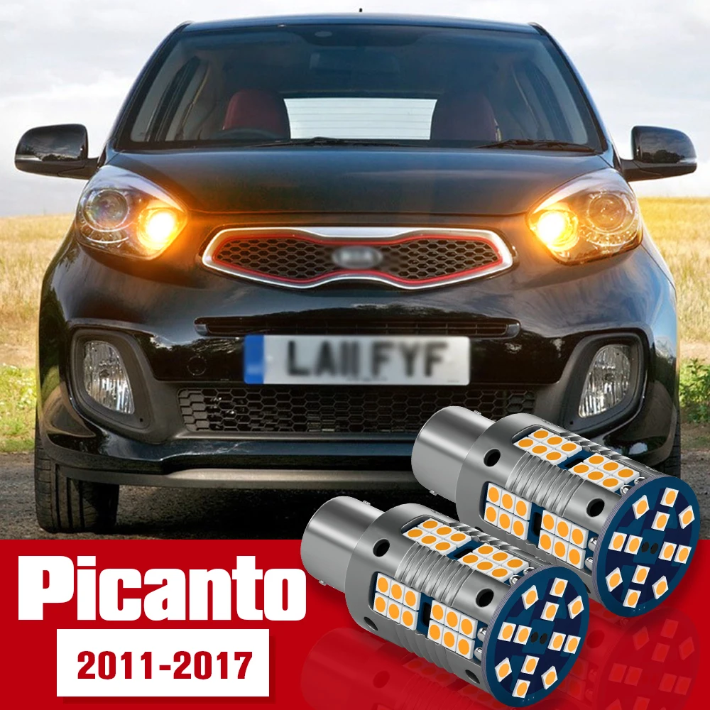 

2pcs Turn Signal Light Accessories LED Bulb Lamp For Kia Picanto 2011-2017 2012 2013 2014 2015 2016